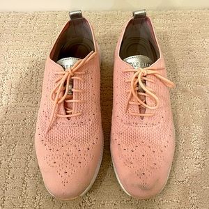 Cole Haan OS Zerogrand Stitchlite Pink Oxford Mesh Shoes Size 9